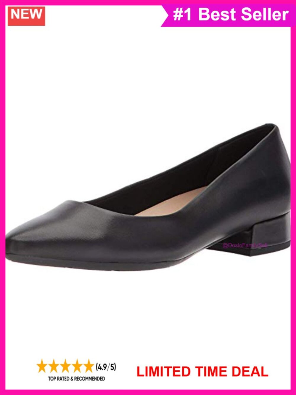 Easy Spirit Caldise Cushioned Block Heel Ankle Strap Pump Business Casual
